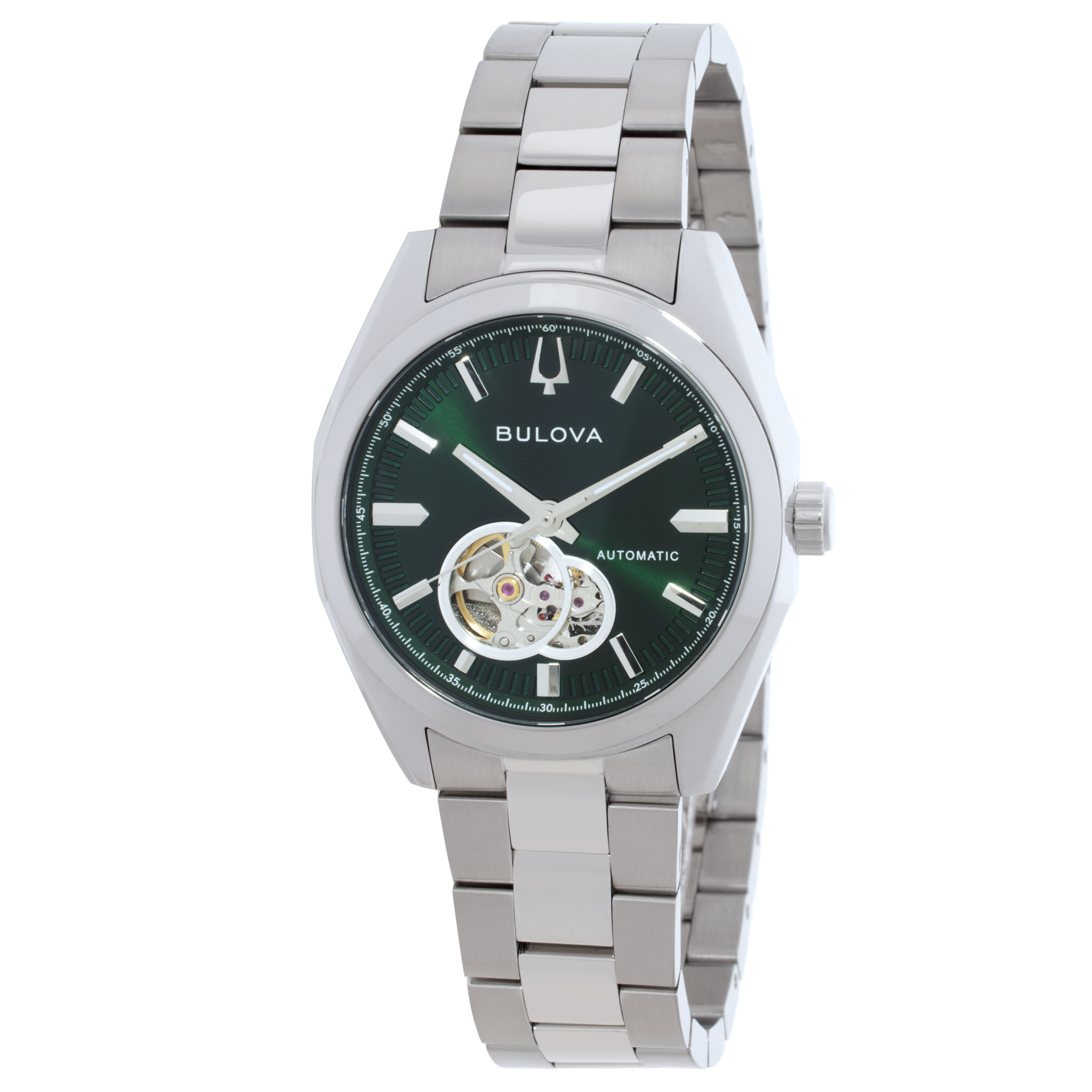 Bulova Surveyor Automatic Green Dial Men's Watch 96A349