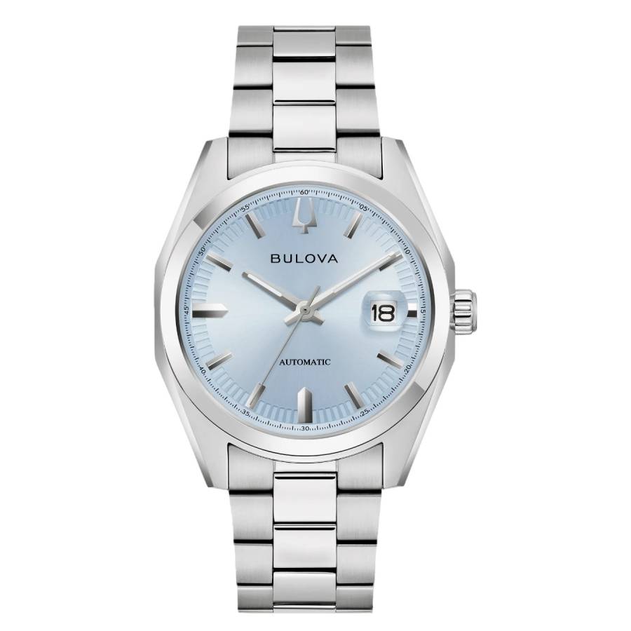 Bulova Surveyor Automatic Light Blue Dial Men's Watch 96B469