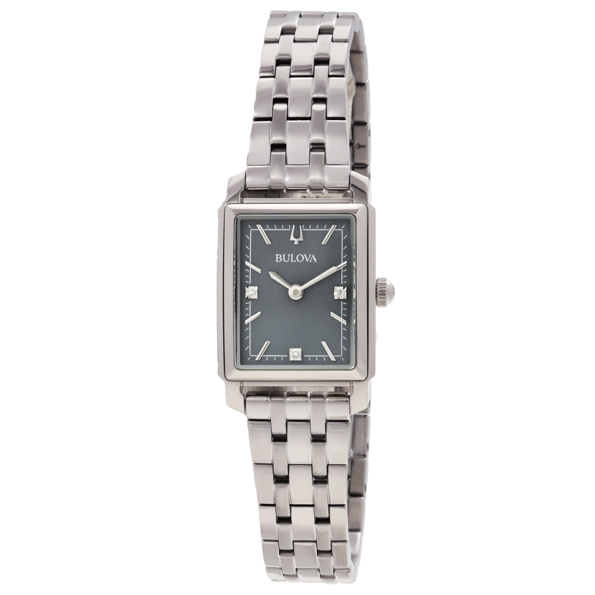 Bulova Sutton Quartz Grey Dial Ladies Watch 96P252