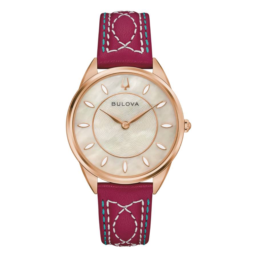 Bulova Sutton Quartz Mother of Pearl Dial Ladies Watch 97L204
