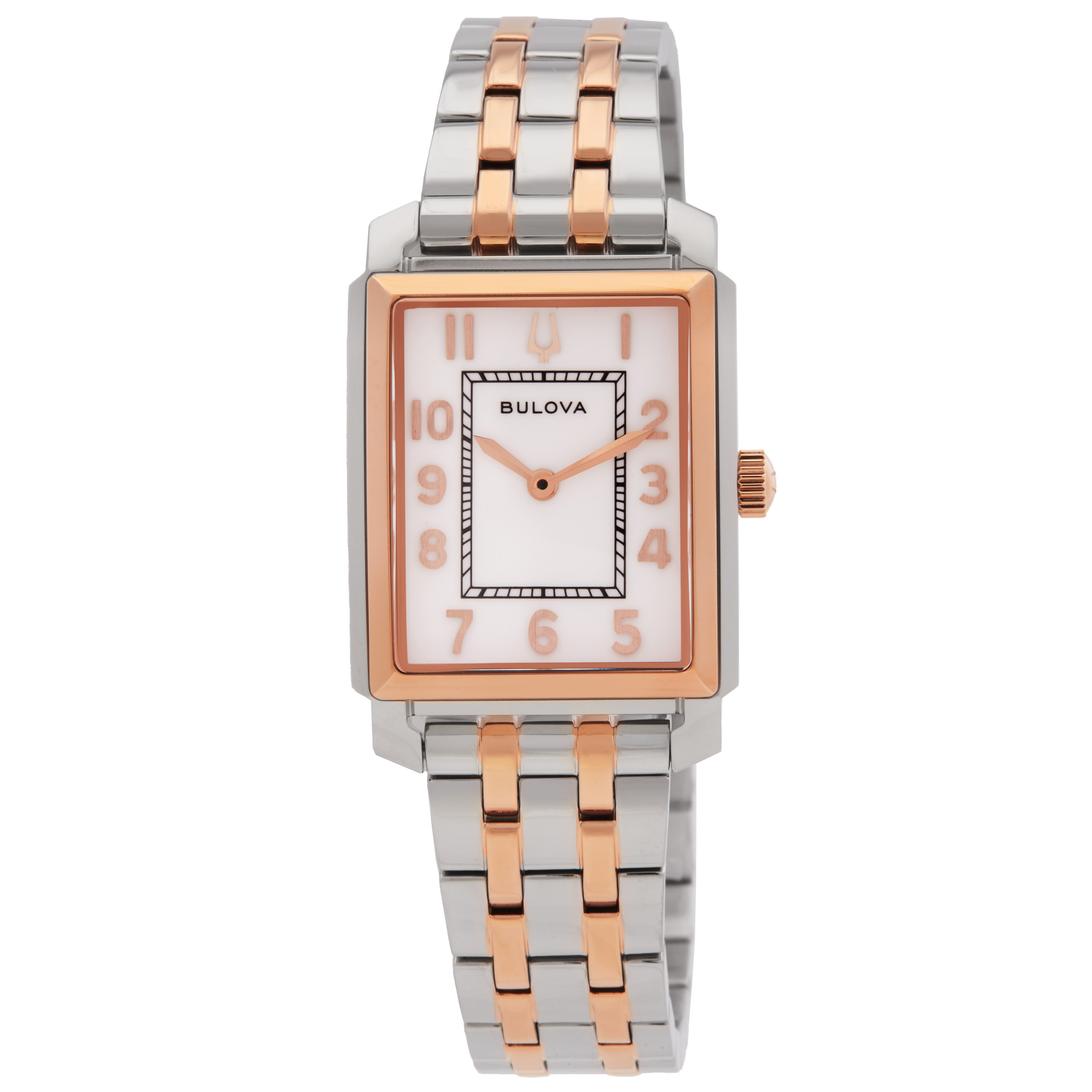 Bulova Sutton Quartz White Dial Ladies Watch 98L328
