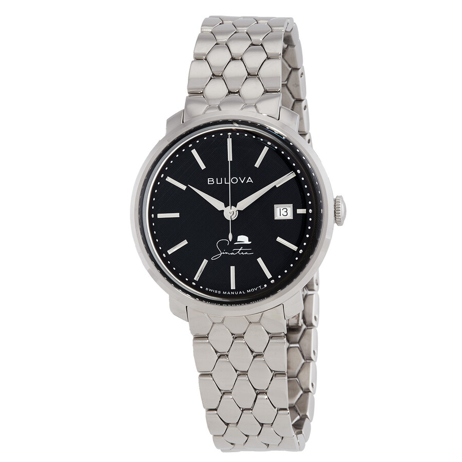 Bulova The Best Is Yet to Come Hand Wind Black Dial Men's