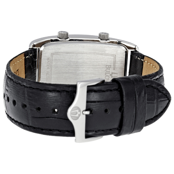 bulova watch white leather strap