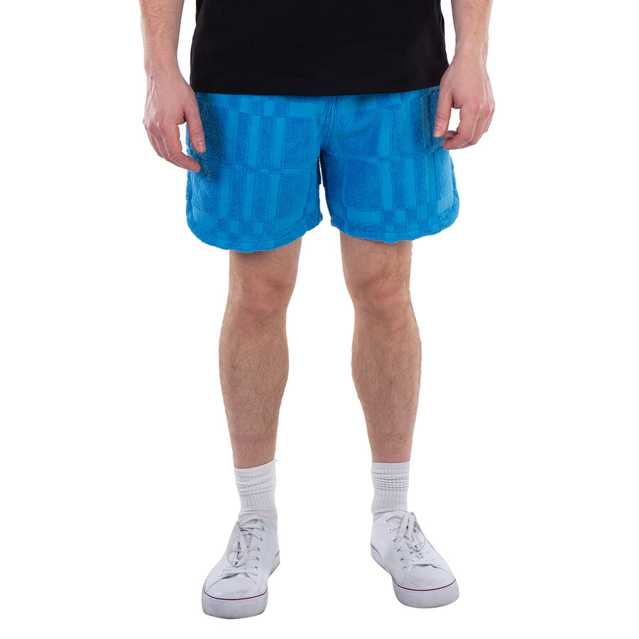 Above-Knee Check Pattern Cotton Shorts