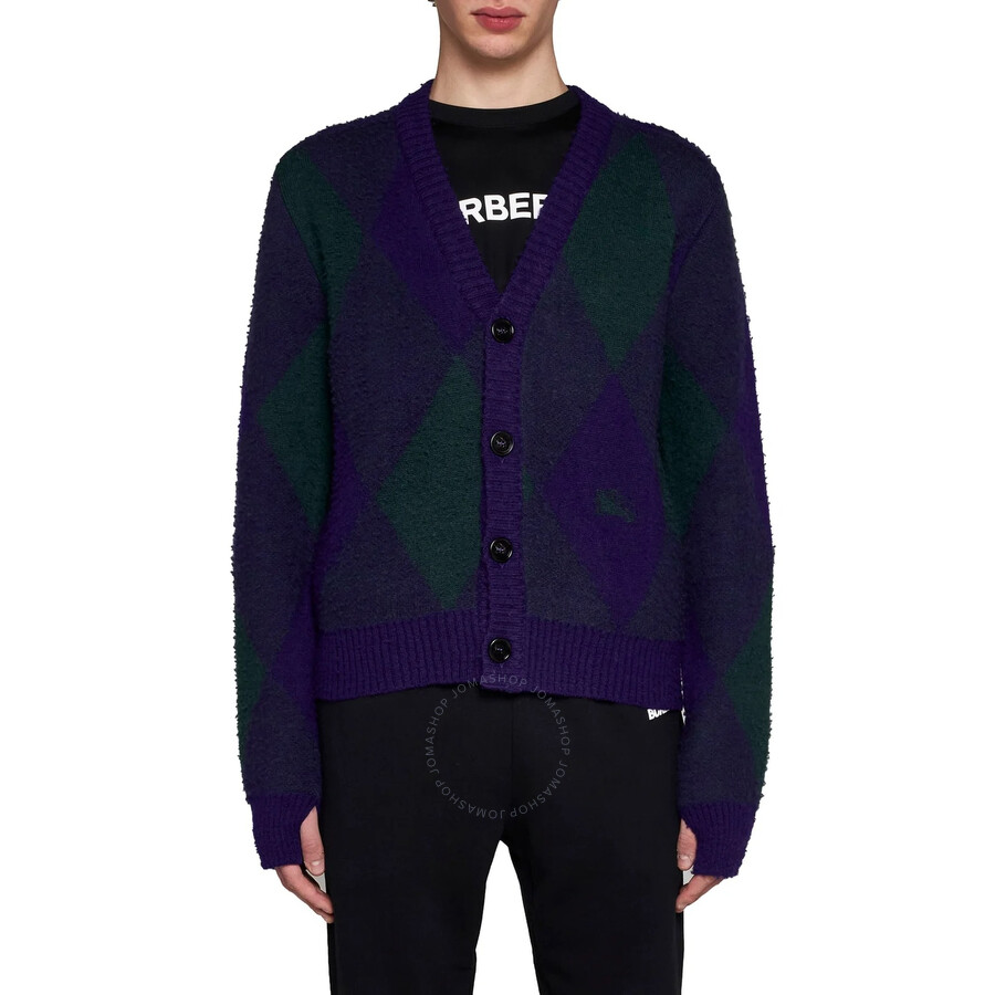 Burberry Woman Two-tone Wool Cardigan
