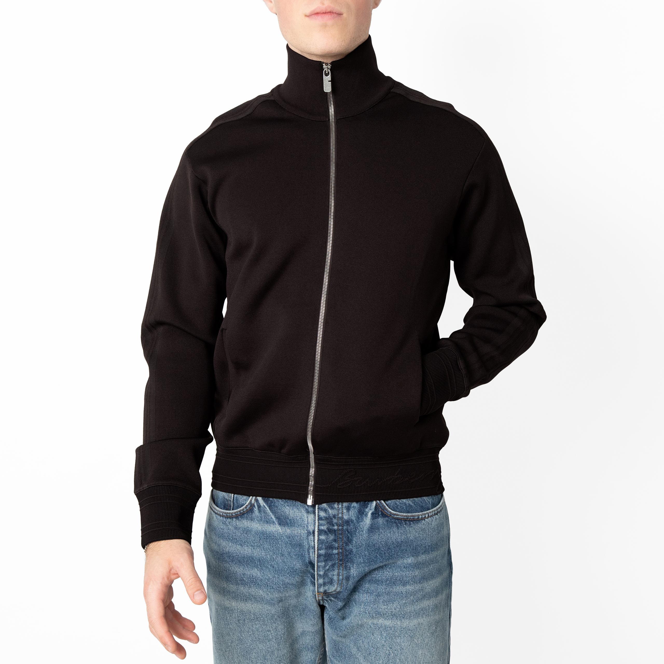 Burberry B Snake Knitted Track Jacket, Size Small 8102809