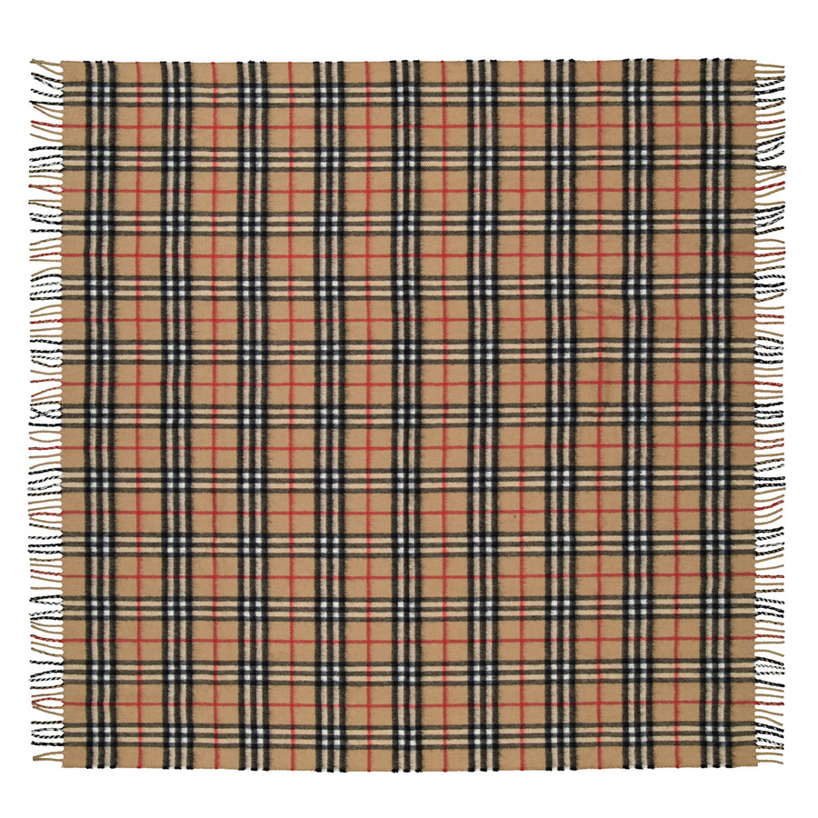 Burberry Baby Archive Beige Check Cashmere Blanket 8070500