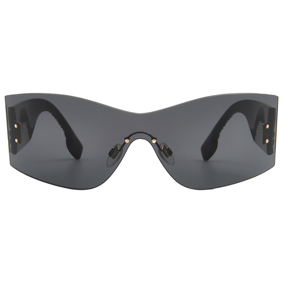 Burberry Bella Dark Grey Shield Ladies Sunglasses Be3137 110987 45