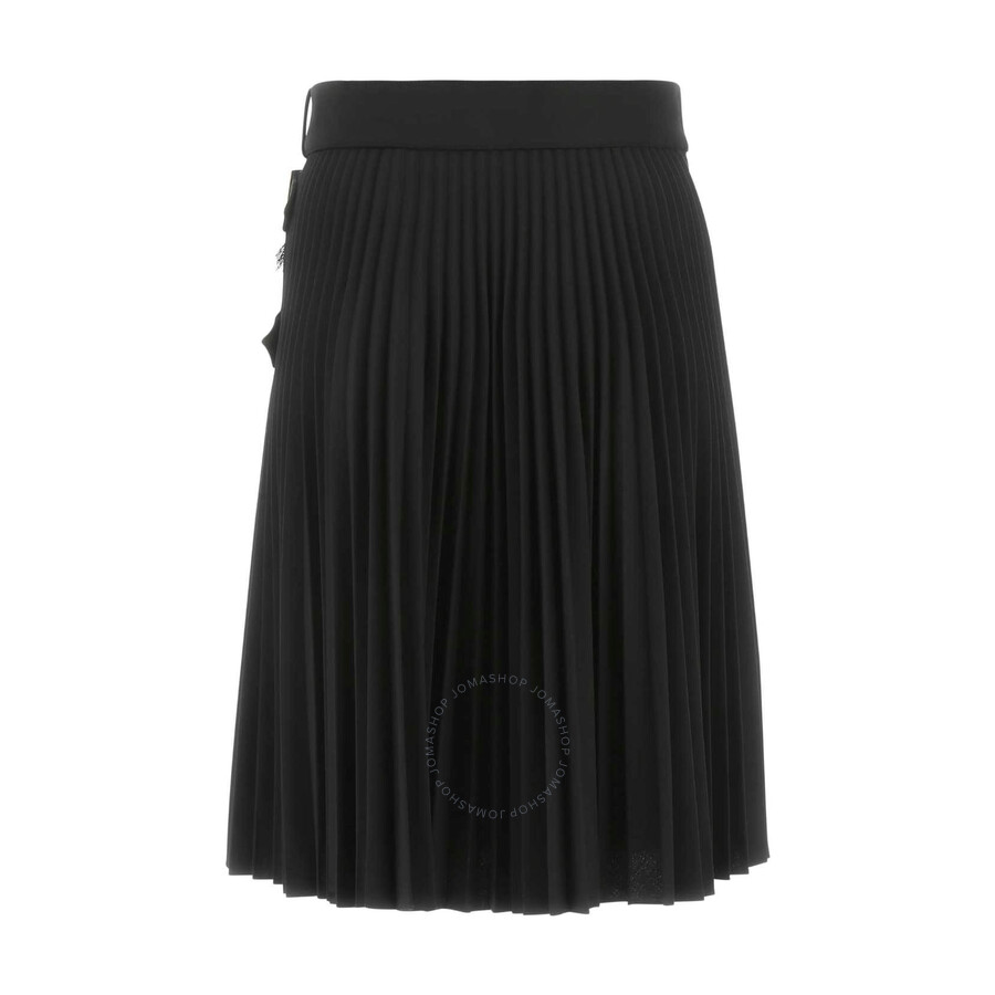 Burberry Women's Stretch Polyester Blend Skirt In Black