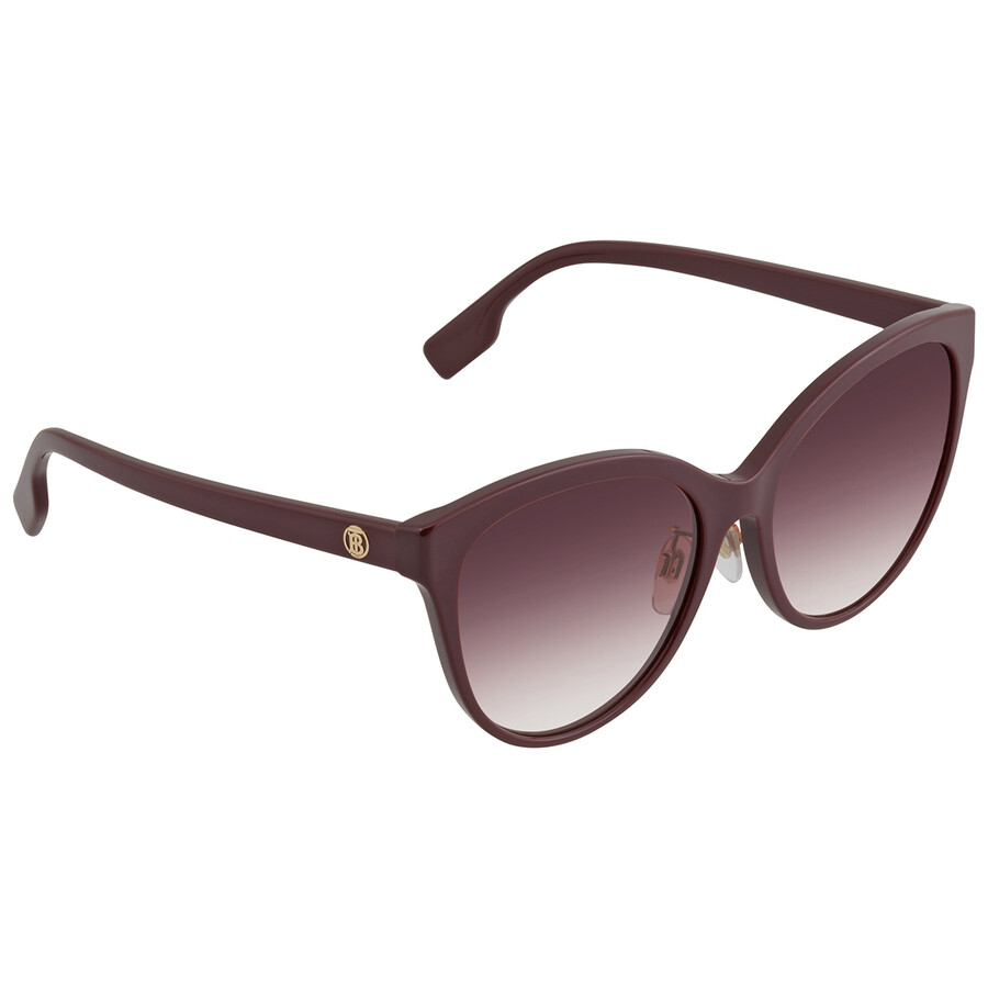 Burberry Betty Gradient Violet Cat Eye Ladies Sunglasses Be4365f 39798h 57 In Multi