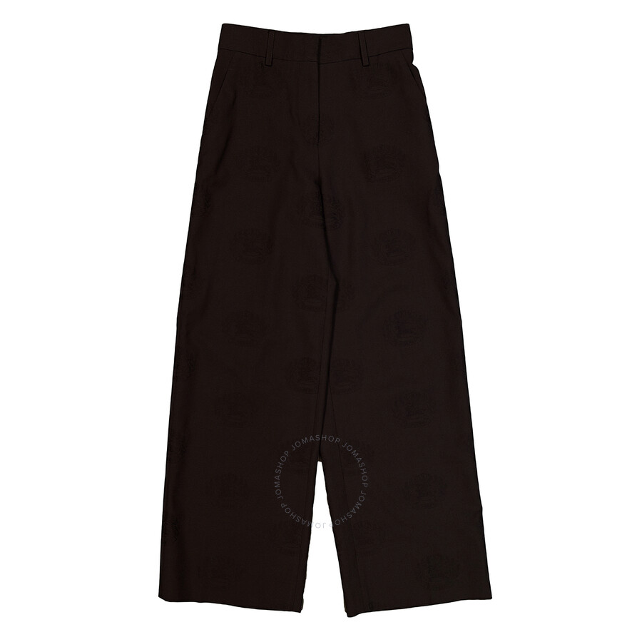 Burberry Black Jane Ekd Trousers In Black