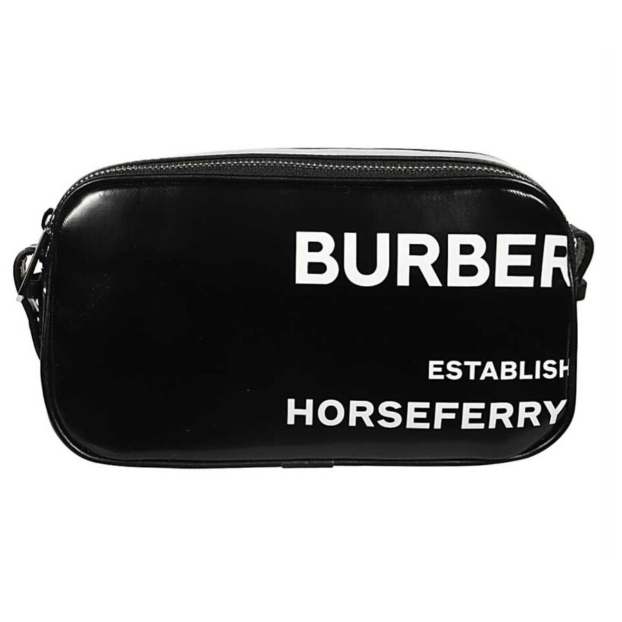 Burberry Black Ladies Horseferry Printed Camera Bag 8022339