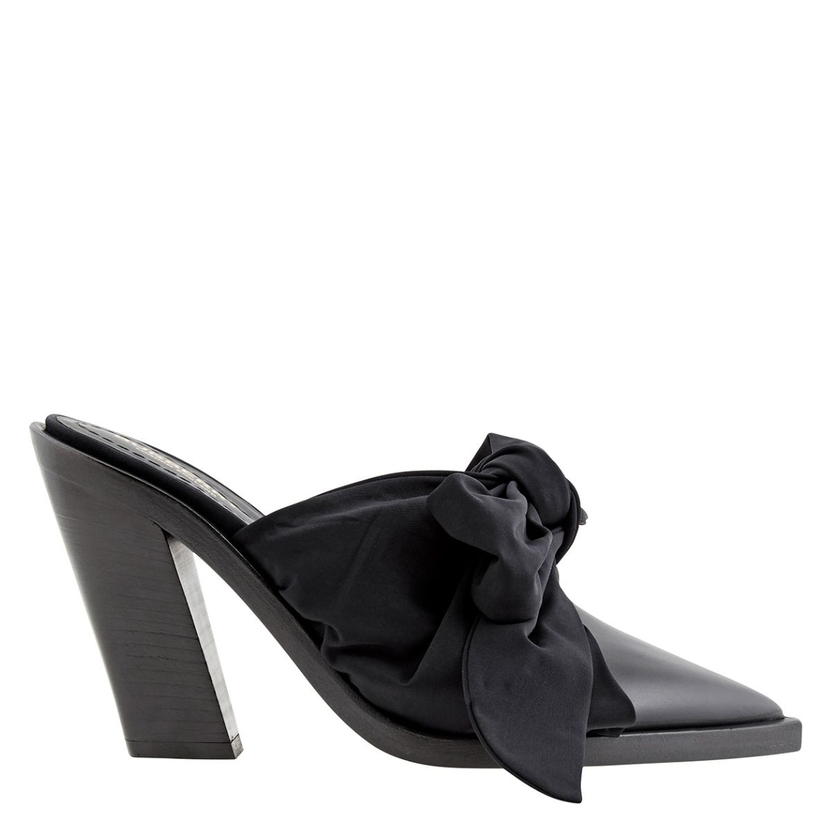 Burberry Black Tillington Ankle-wrap Point-toe Mules, Brand Size 