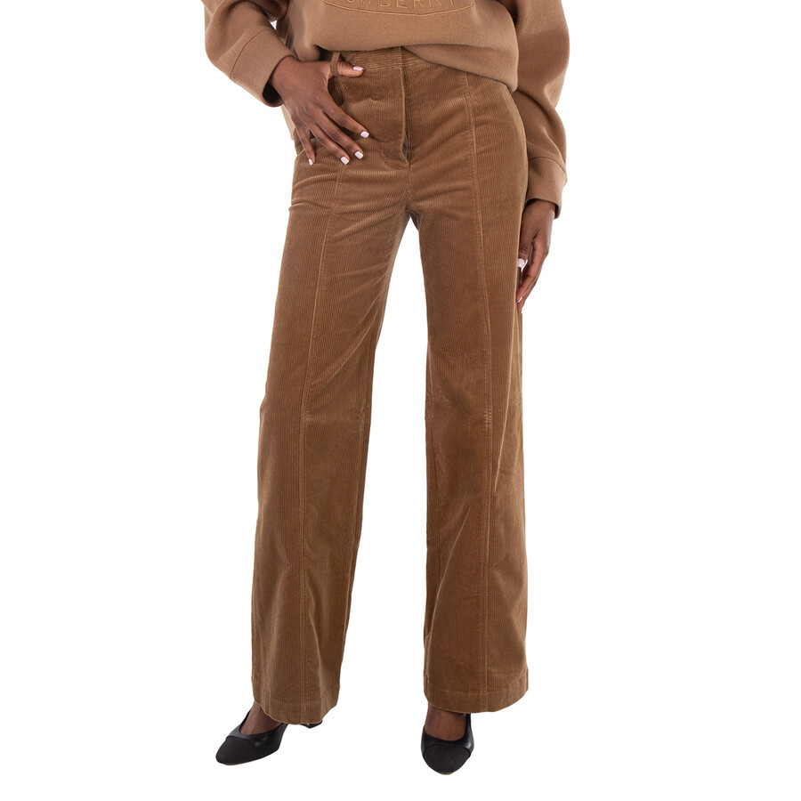 Blakely High-Rise Wide-Leg Flared Corduroy Trousers