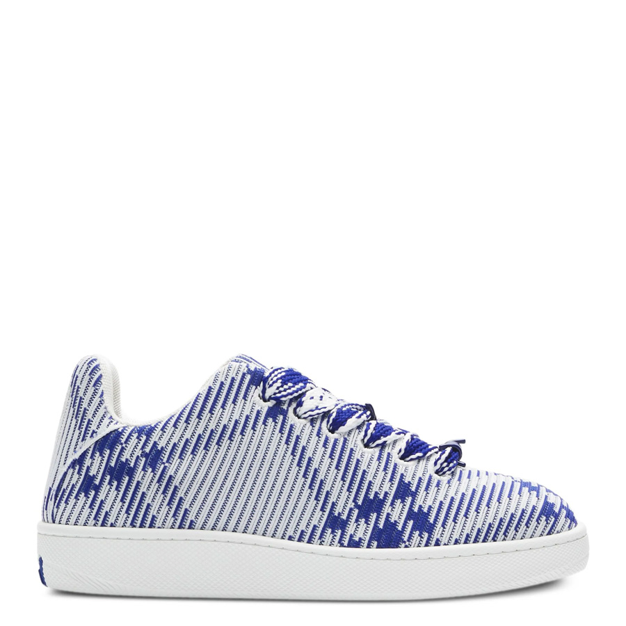 Burberry Box Checked Leather Sneakers, Brand Size 40 ( US Size 7