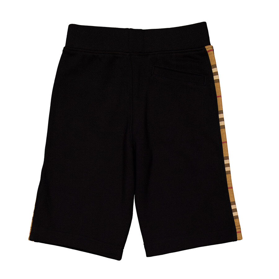 Boys Check Pattern Cotton Shorts