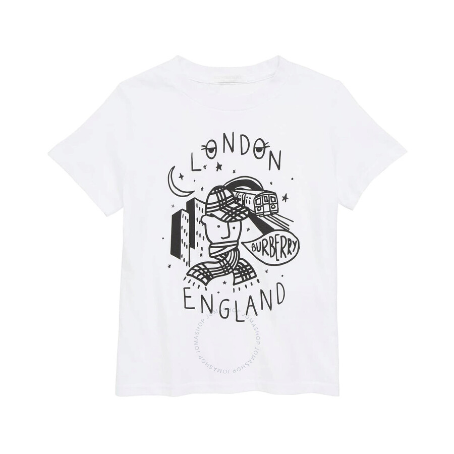 Burberry Boys London Printed TShirt, Brand Size 10Y 8002005 Apparel
