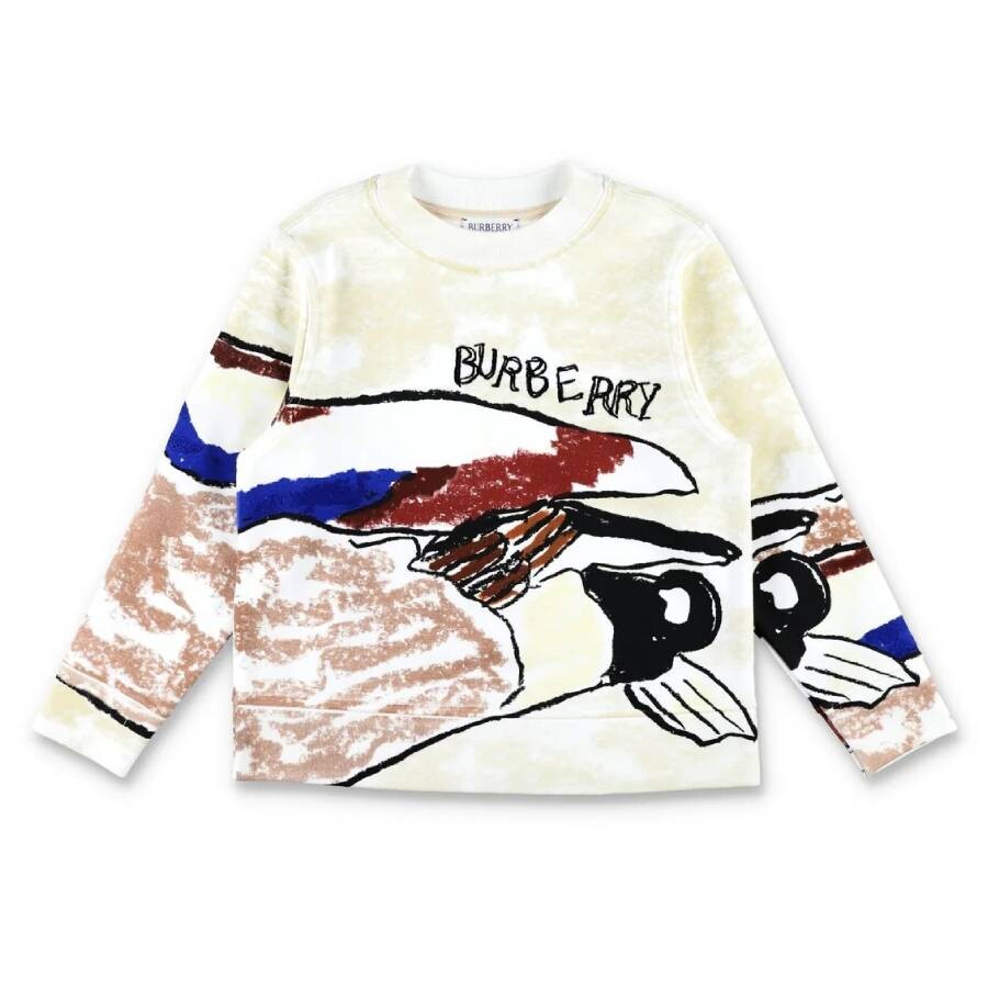 Boys Mathew Duck Print Cotton Sweatshirt