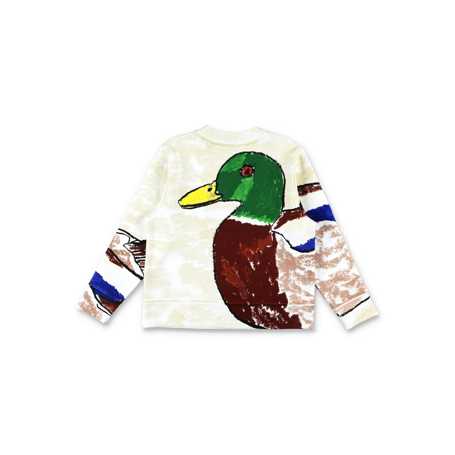 BURBERRY BURBERRY BOYS MATHEW DUCK PRINT COTTON SWEATSHIRT