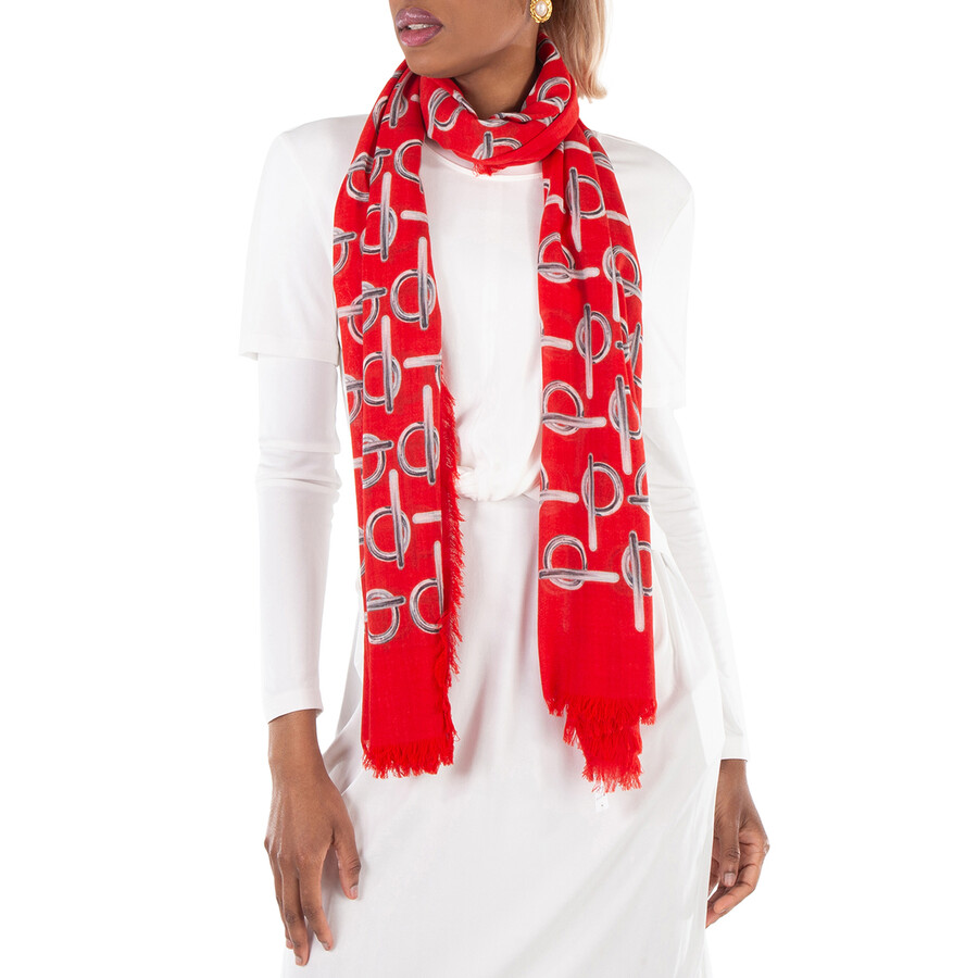 B-Print Wool Scarf