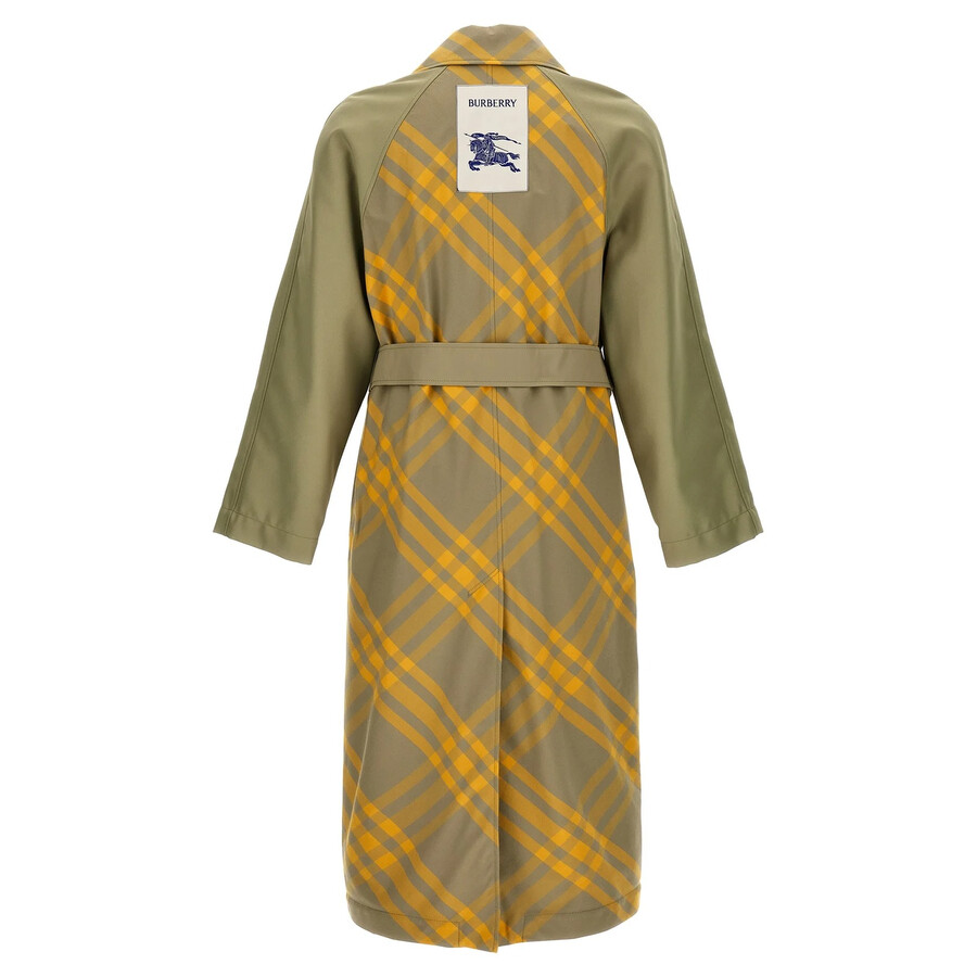 Burberry Bradford Check-print Reversible Gabardine Coat