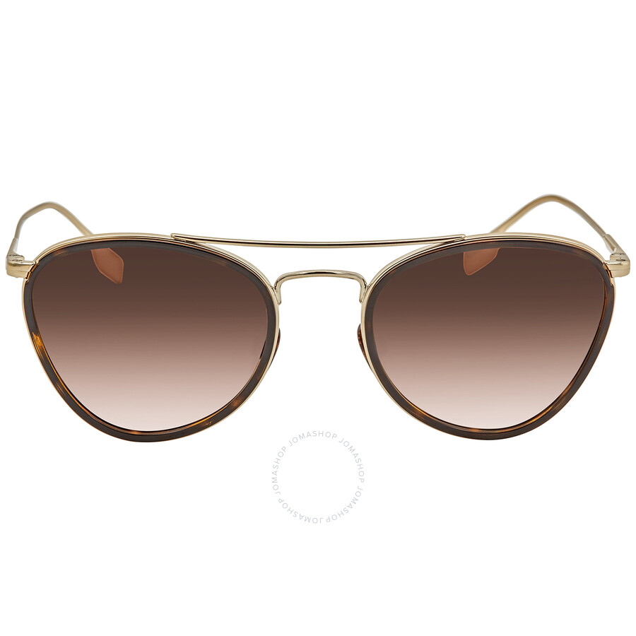Burberry Brown Gradient Pilot Ladies Sunglasses Be3104 114513 51 In Multi