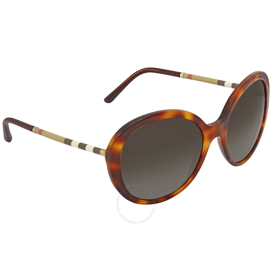 Burberry Brown Gradient Round Ladies Sunglasses BE4239Q3316T557