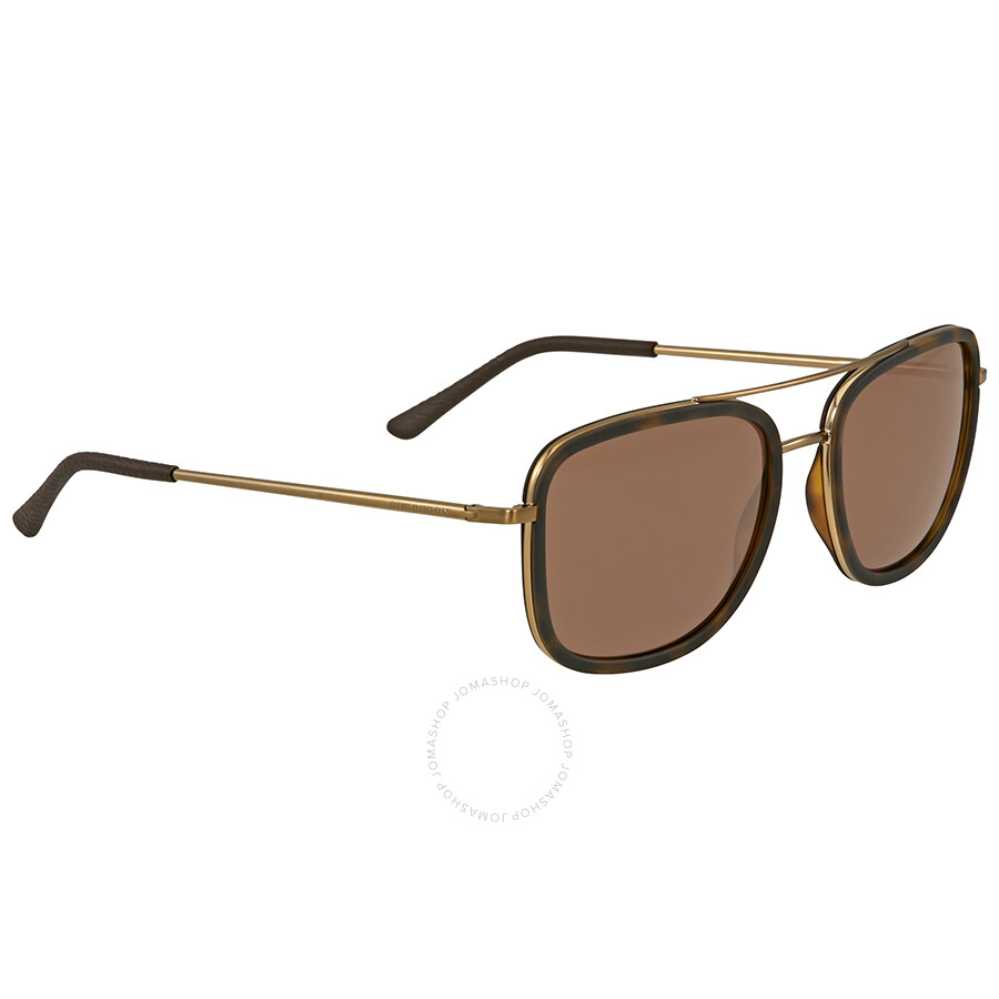 Burberry Brushed Light Gold Square Sunglasses Burberry Sunglasses