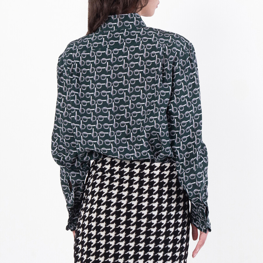 B-Silk Green Shirt, Brand Size 6 ( US Size 4 )