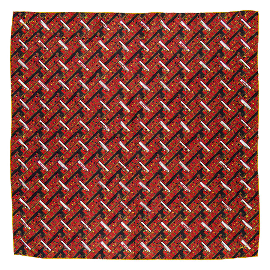Burberry Bus Silk Scarf In Pillar