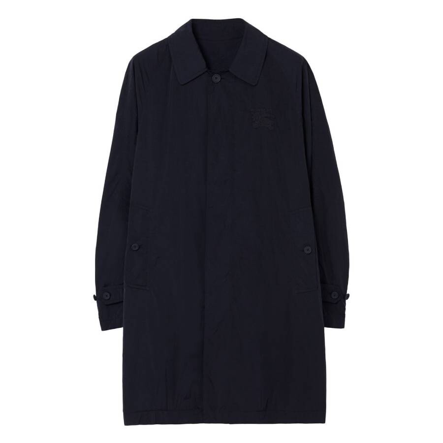Camden Single-Breasted Logo Patch Coat, Brand Size 50 ( US Size 40 )