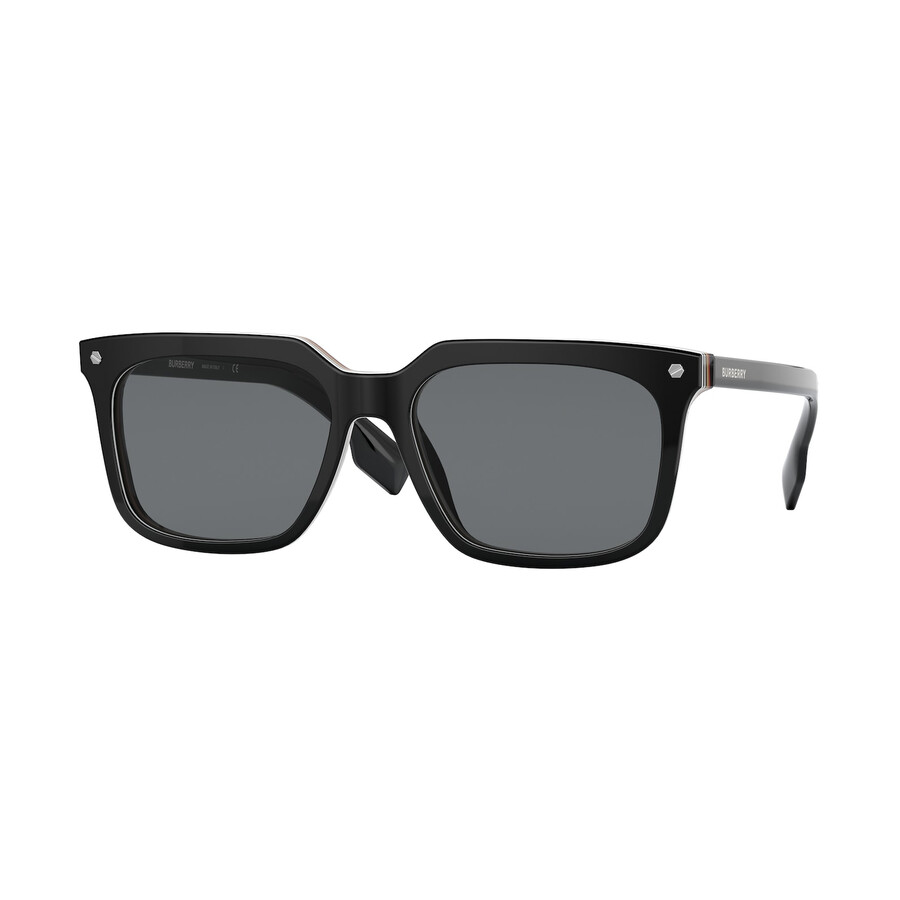 Burberry Carnaby Dark Gray Square Men's Sunglasses BE4337 379887 56