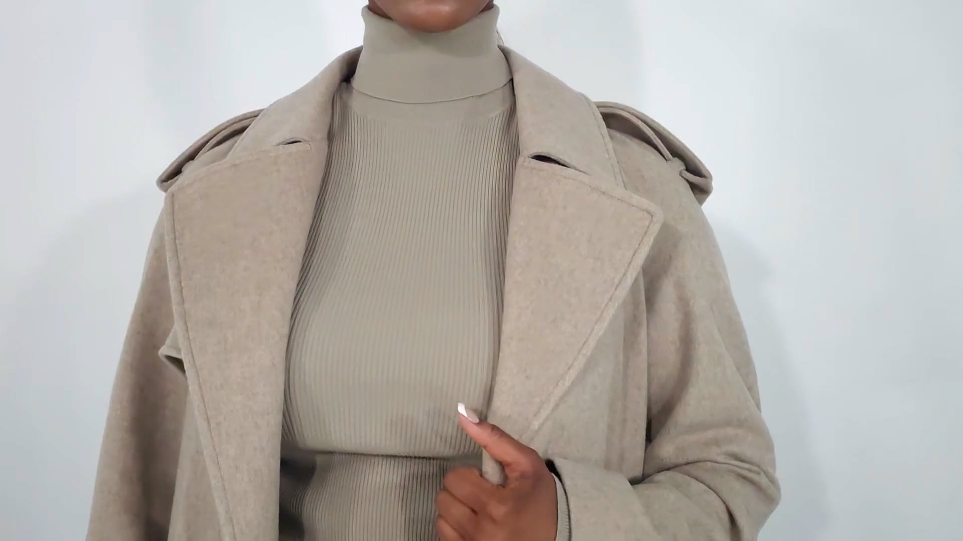Burberry Cashmere Wrap Belted Trench Coat, Brand Size 4 ( US Size