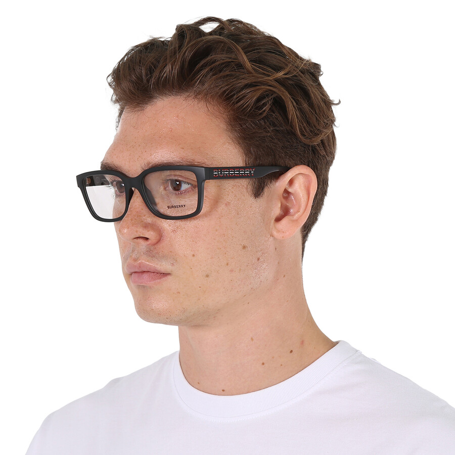 Burberry Charlie Demo Rectangular Men's Eyeglasses Be2379u 3464 57 In Black