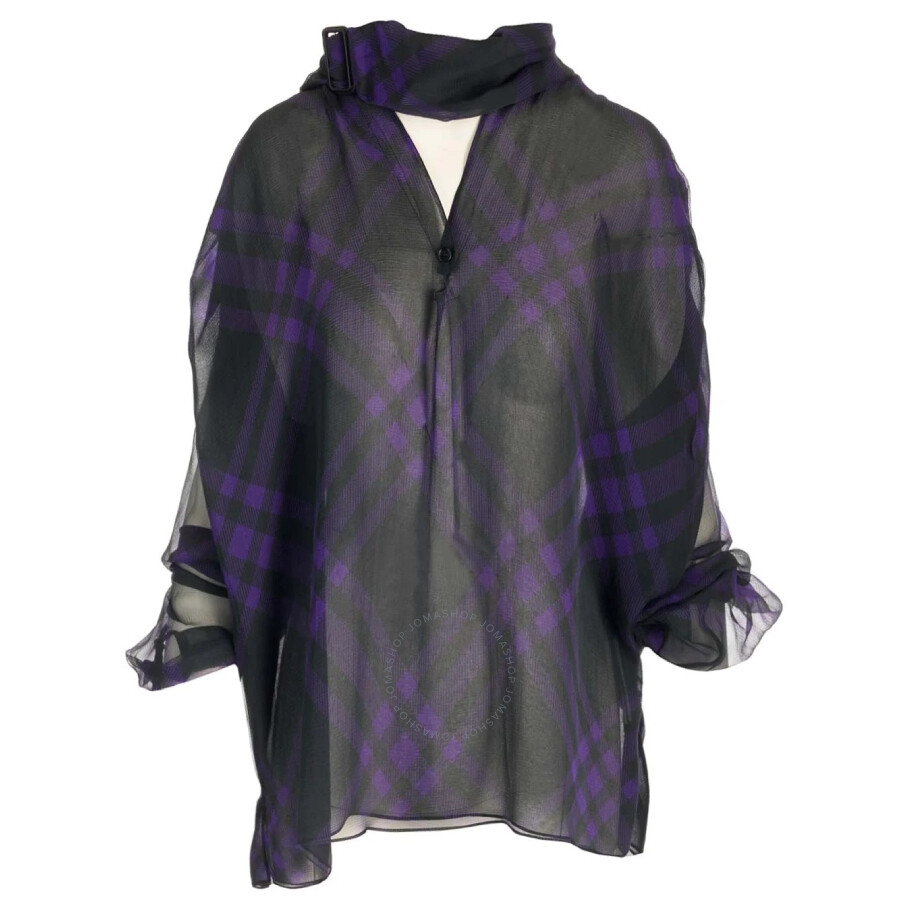 Burberry Silk Check Blouse