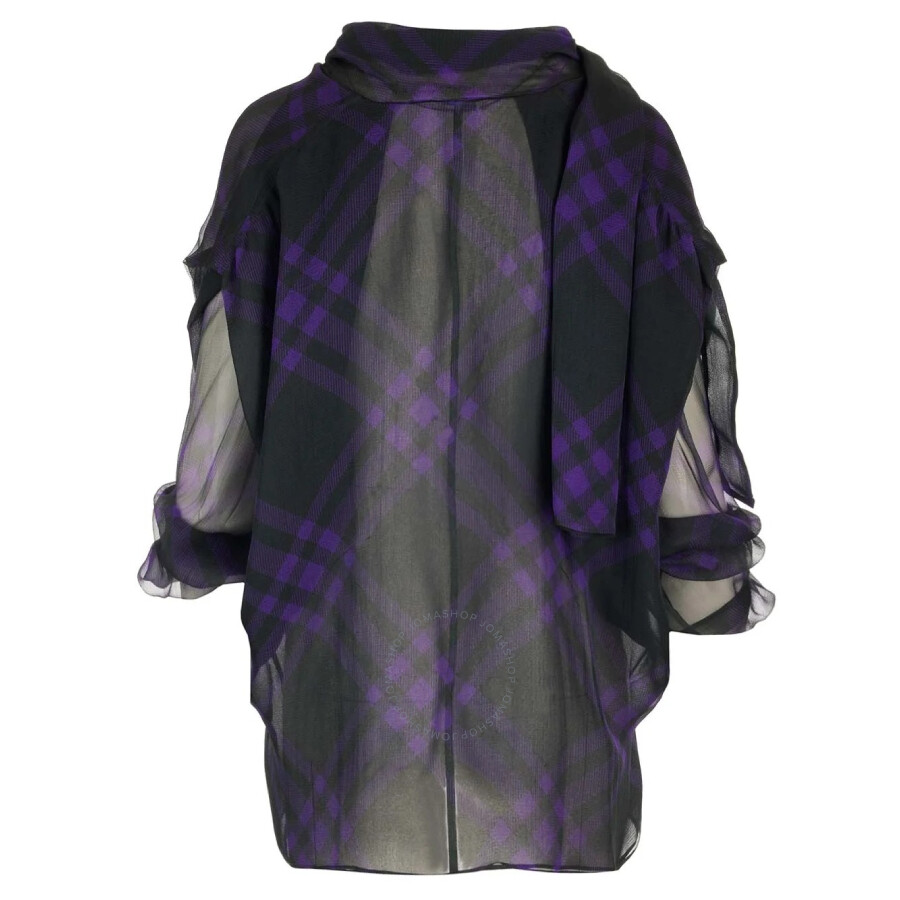 Burberry Silk Check Blouse