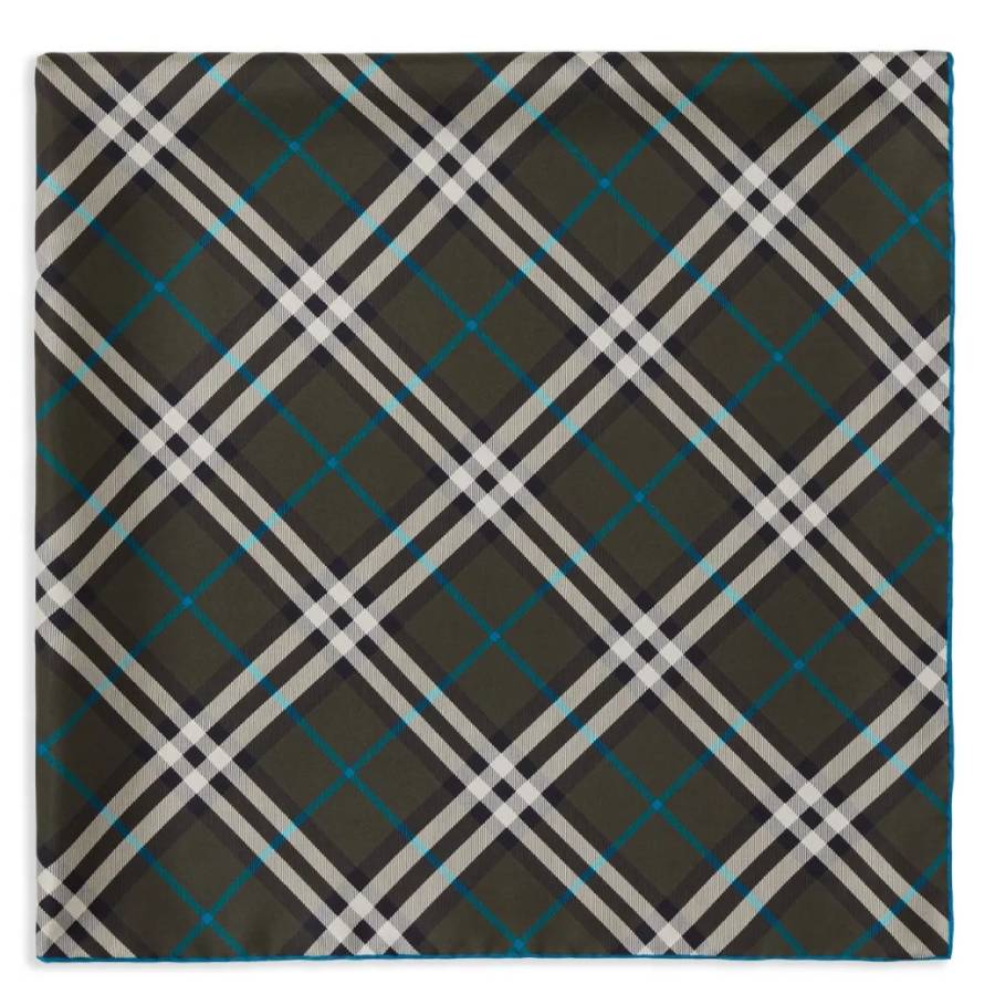 Burberry Check Silk Square Scarf 8090752 5045706560460 - Jomashop