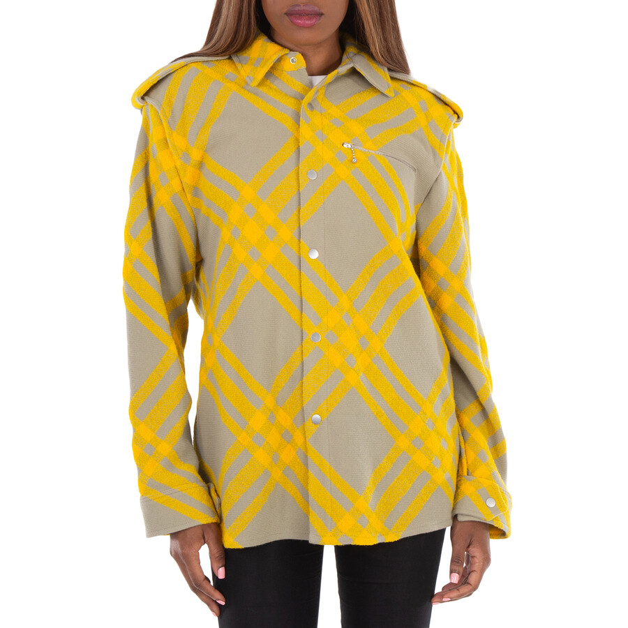 Check Wool Blend Shirt