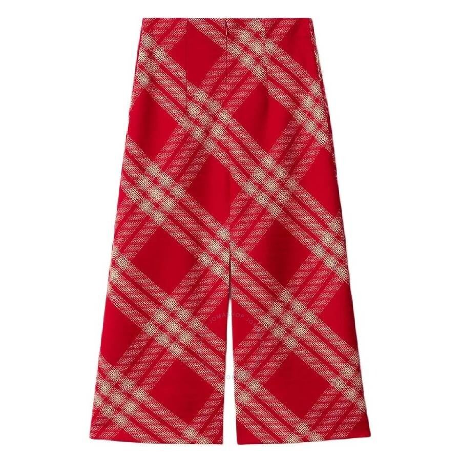 Burberry Check Wool Skirt