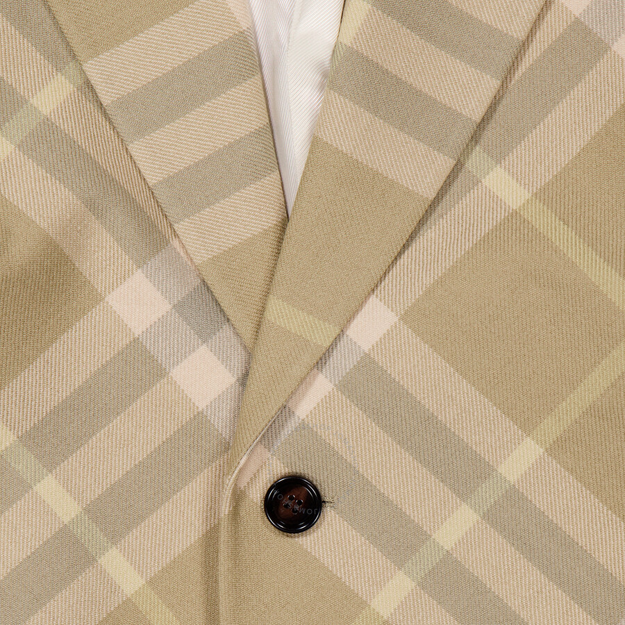 Burberry Checked Tailored Single-breasted Blazer