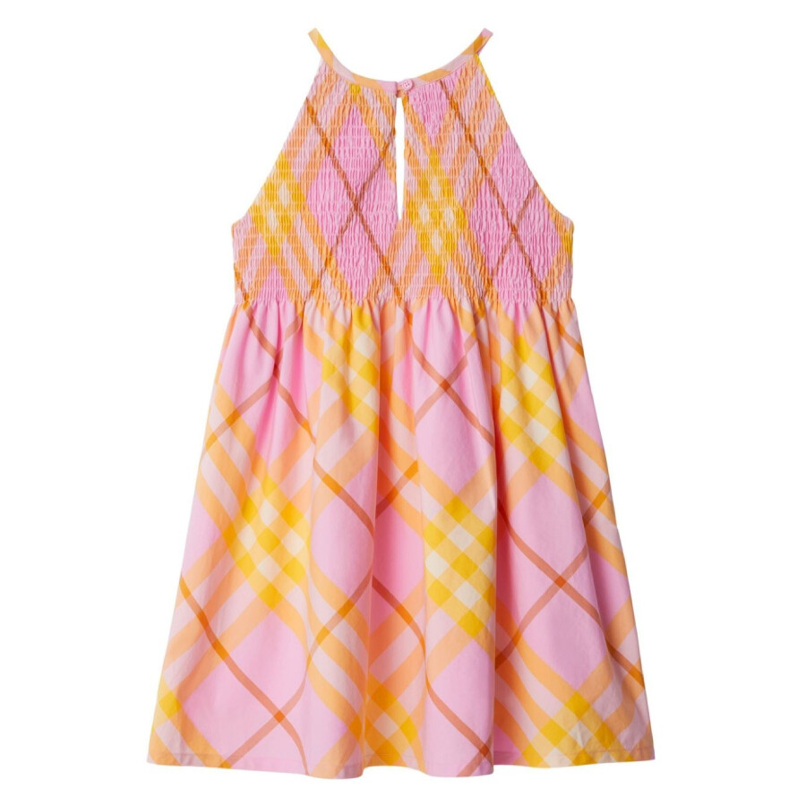 Burberry Checkered Sleeveless Cotton Dress