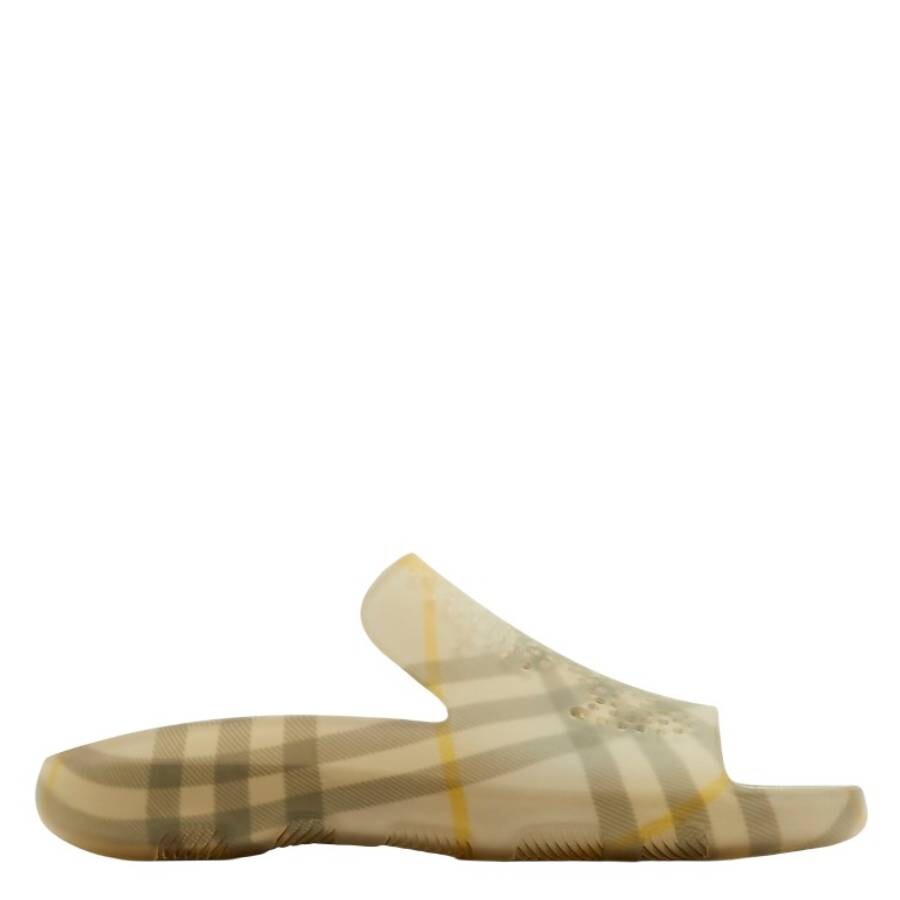 Burberry Checkered Stingray Slides, Brand Size 43 ( US Size