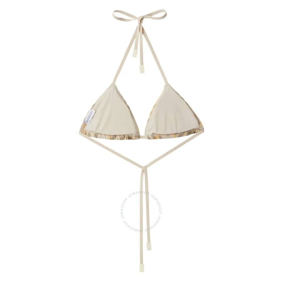 Burberry Check-printed Halterneck Bikini Top