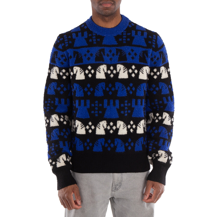 Chess Intarsia Wool-Blend Jumper