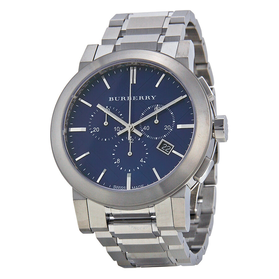 Chronograph Blue Dial Stainless Steel 