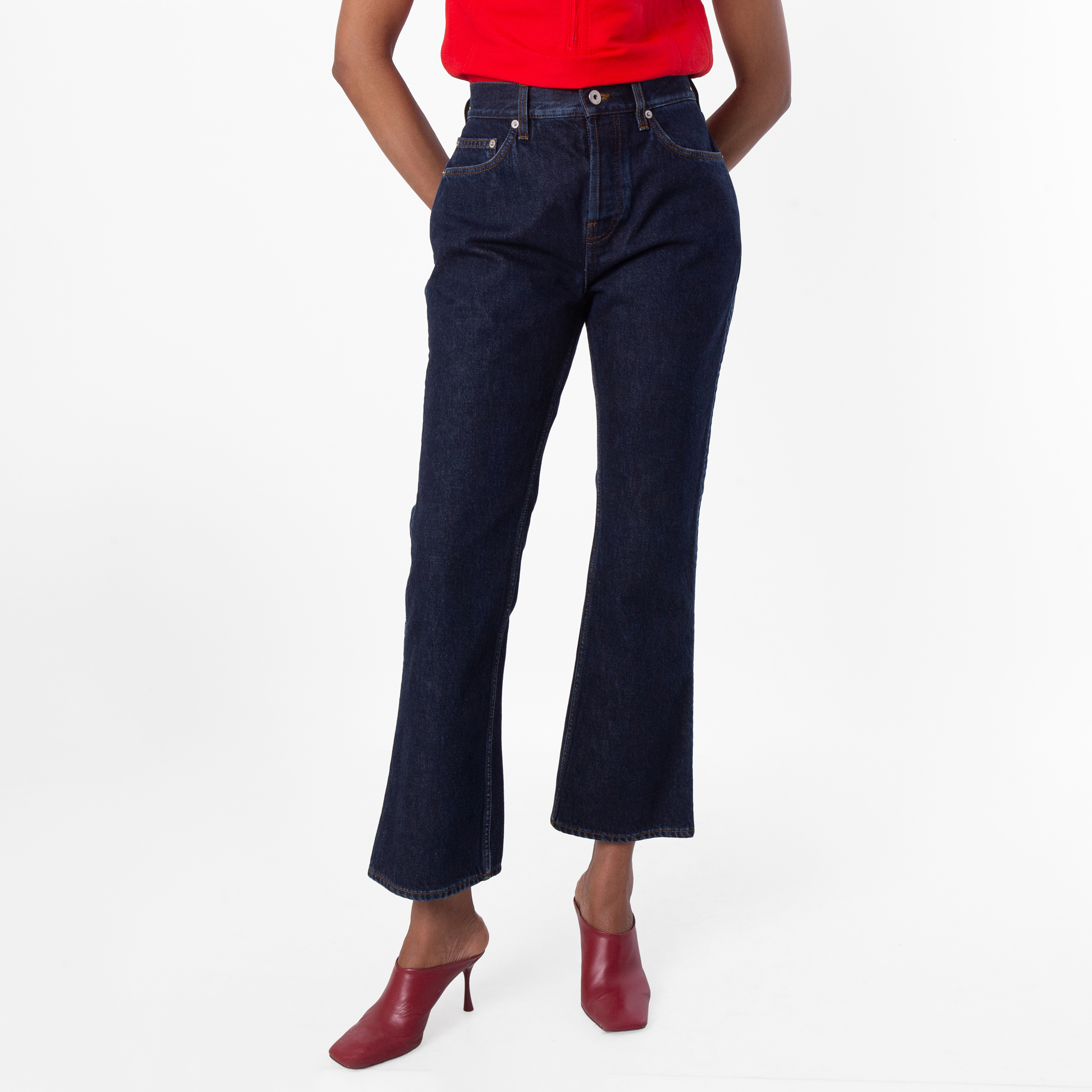 Burberry Classic Denim Flare Jeans, Waist Size 27