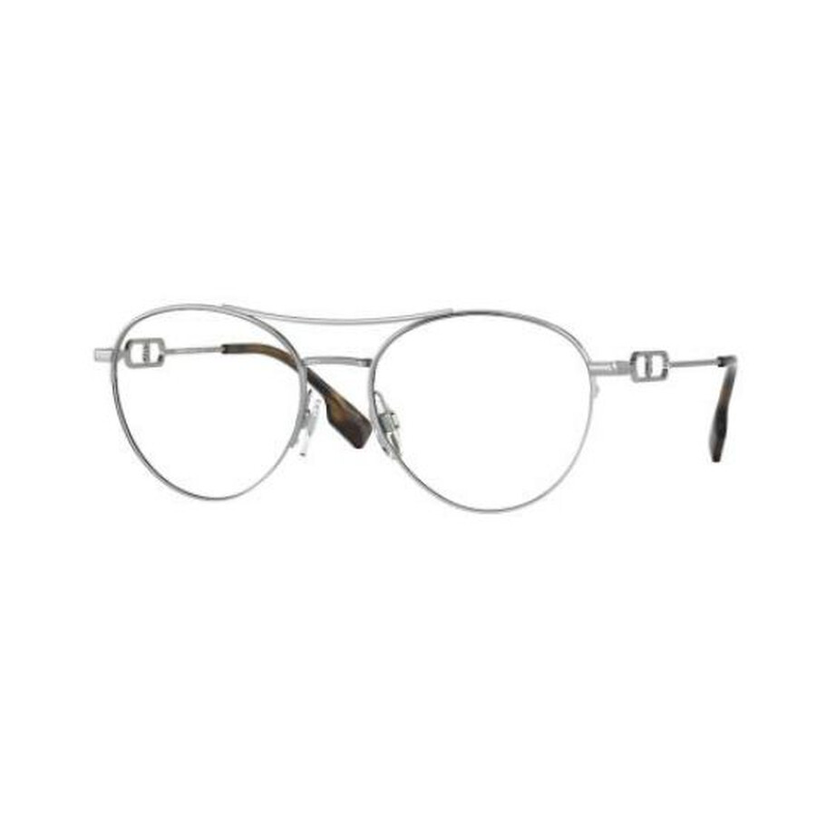Burberry Martha Clear Blue Light Filter Oval Ladies Eyeglasses Be1354 1005 53 In Multi