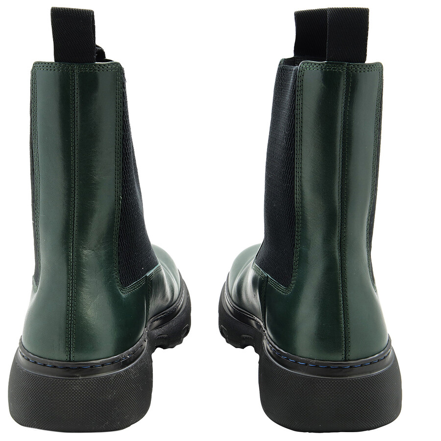 Burberry Chelsea Creeper Leather Ankle Boots