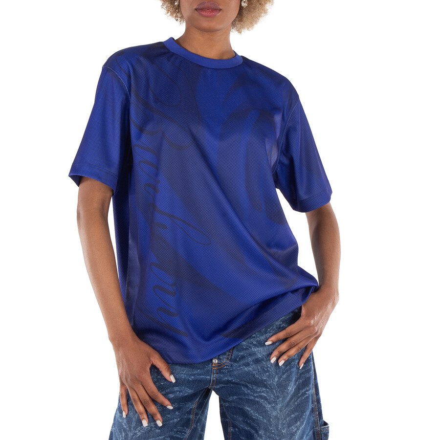 Crew Neck Rose Print T-Shirt