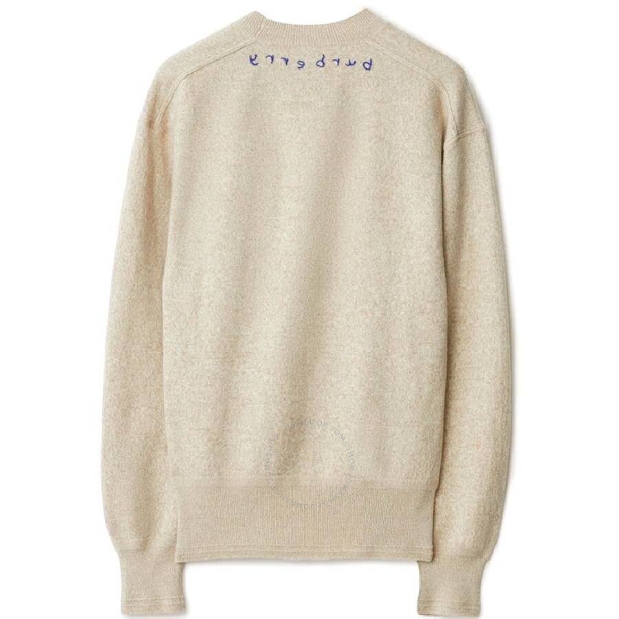 Burberry Crewneck Logo Embroidered Sweater
